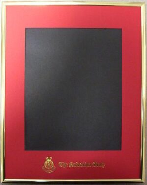 FRAME 14Wx18H,GOLD W/RED MAT FOR 10×14