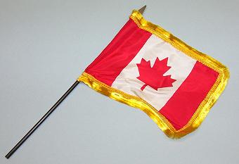 MINIATURE CANADIAN FLAG 4″ x 6″ (WITH FRINGE)