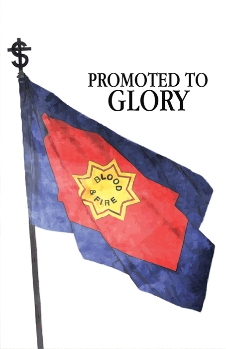 PROMOTED TO GLORY PROGRAM FOLDERS (PKG100) – BLOOD AND FIRE FLAG