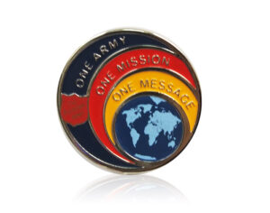 ONE ARMY, ONE MISSION, ONE MESSAGE LAPEL PIN