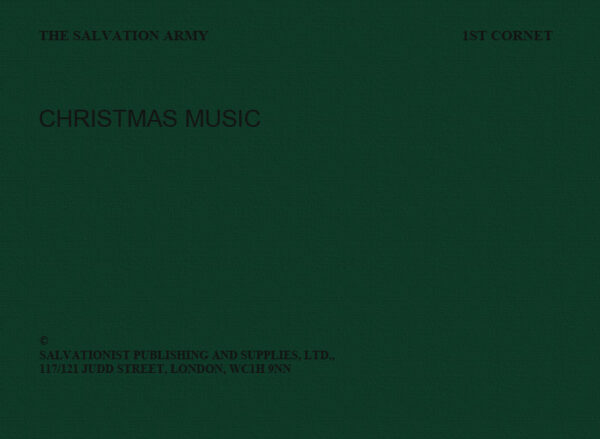 CHRISTMAS MUSIC – 1ST CORNET