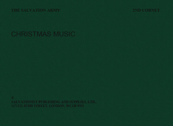 CHRISTMAS MUSIC – 2ND CORNET