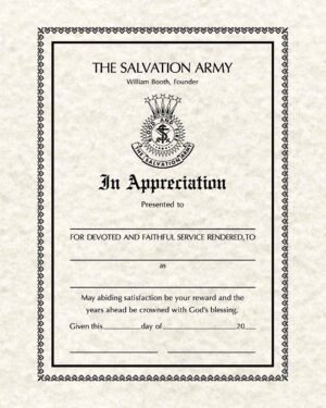 “IN APPRECIATION” CERT.