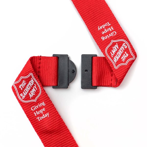 SA LANYARD W/SAFETY CLIP – RED