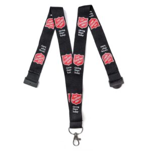 SA LANYARD W/SAFETY CLIP – BLACK