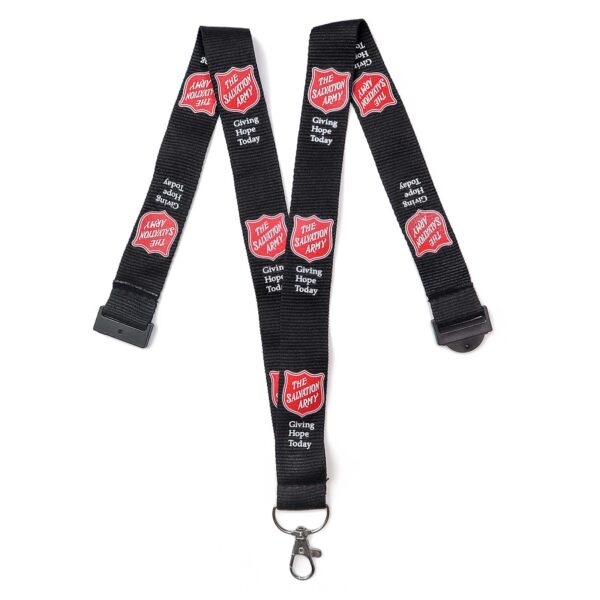 SA LANYARD W/SAFETY CLIP – BLACK