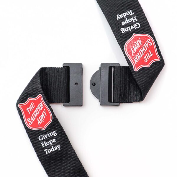 SA LANYARD W/SAFETY CLIP – BLACK