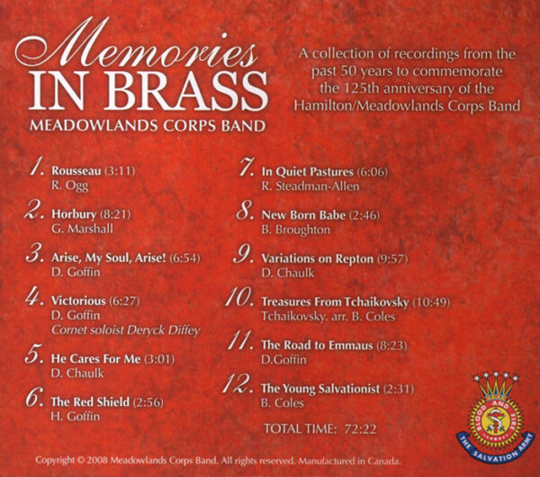 MEMORIES IN BRASS                    -CD