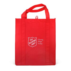 RED TOTE 16X13X6