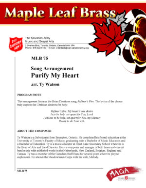 MLB #75 PURIFY MY HEART (TY WATSON) – PDF