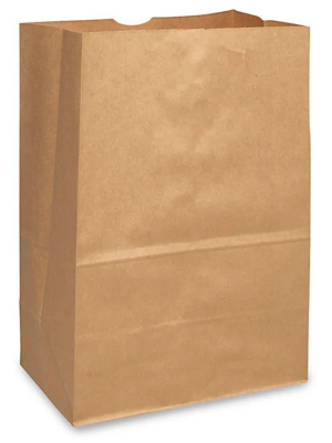 Recycled Grocery Bags – 12 x 7 x 17″, Kraft – bundle of 500