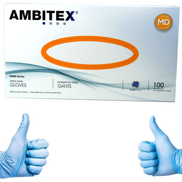 Ambitex pwd free Vinyl Gloves