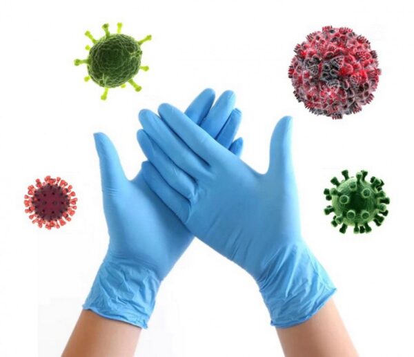 Nitrile Anti Bacterial Gloves-100/ box