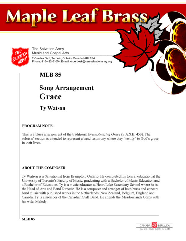 MLB #85 Grace (Ty Watson) – PDF