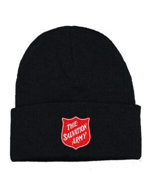 TOQUE WITH RED SHIELD KNP (AC1010) – BLACK