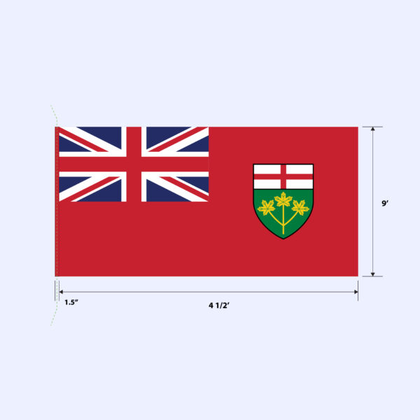 ONTARIO OUTDOOR FLAG 4.5′ x 9′