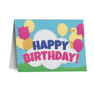 CRADLE ROLL – BIRTHDAY CARD WITH ENVELOPE (PK OF 5)