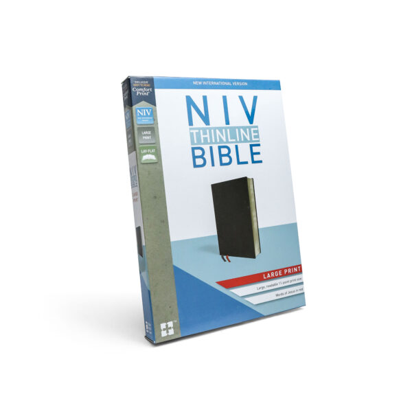 NIV THINLINE BIBLE – BLK BND LTHR