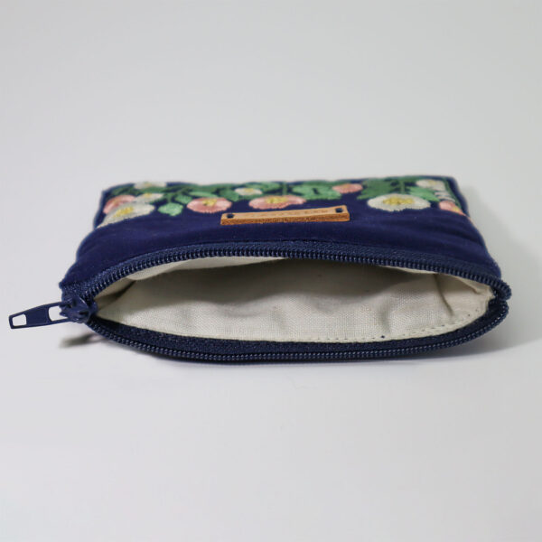 EMBROIDERED PURSE SMALL – BLUE